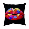 Fondo 26 x 26 in. Colorful Lipstick-Double Sided Print Indoor Pillow FO2777145